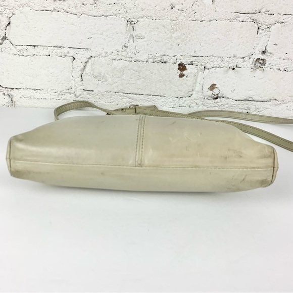 Hobo Mara Bone Cream Tan Leather Zipper Front Crossbody - Picture 11 of 11